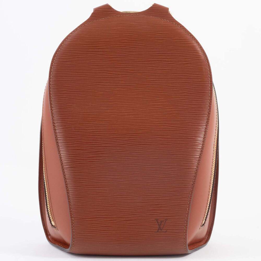 LOUIS VUITTON Brown Leather Backpack - Picture 4 of 16